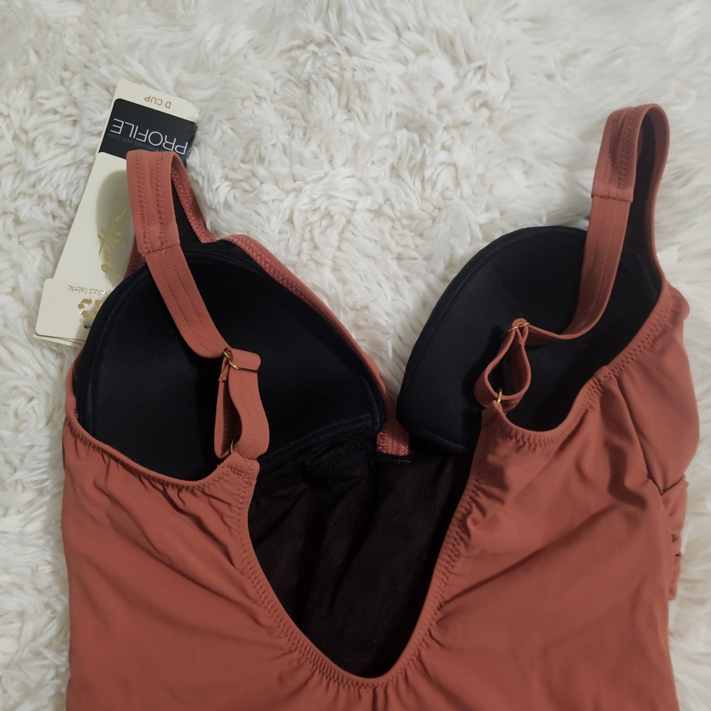 Gottex Terracotta One-Piece Swimsuit - Picture 5 of 6